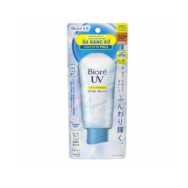 Tinh Chất Chống Nắng Sáng Rạng Rỡ Cho Mặt Và Toàn Thân Biore Aqua Rich Light Up Essence Spf50+Pa++++ 70G (Wn)
