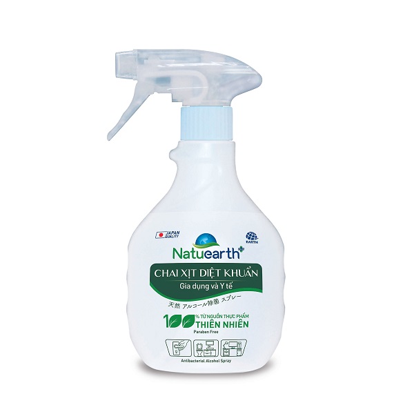 Chai Xịt Diệt Khuẩn Natuearth Gia Dụng Và Y Tế 410Ml