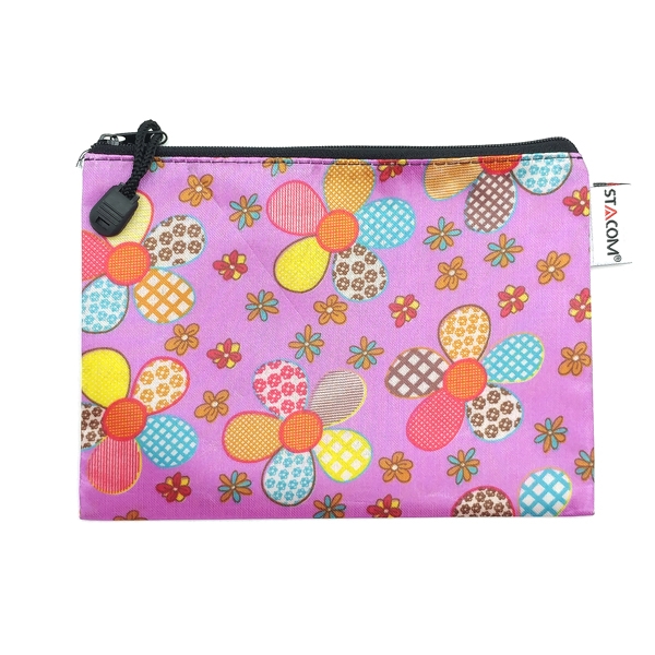 Túi Foam Có Kéo Khóa, In Hoa, 1N (Zbag) B6 19X14