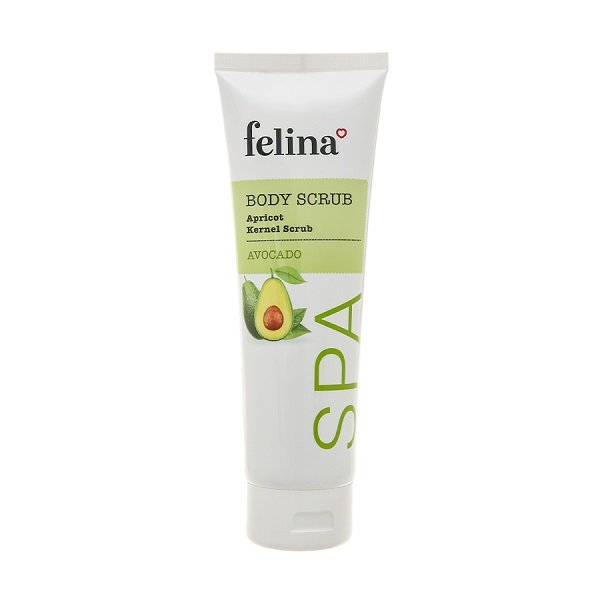 Gel Tắm Tẩy Tế Bào Da Chiết Cơ Thể Chiết Xuất Bơ Felina Body Scrub Avocado 300Ml (Wn)