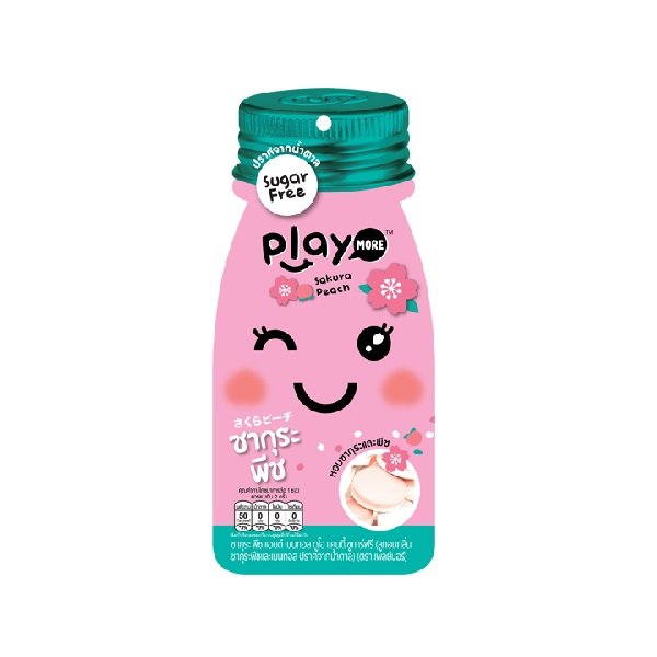 Kẹo The Vị Đào Sakura Playmore Gói 12G