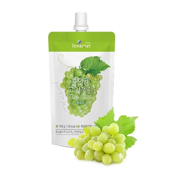 Thạch Uống Innerset Chiết Xuất Nho Xanh 150G (Túi)