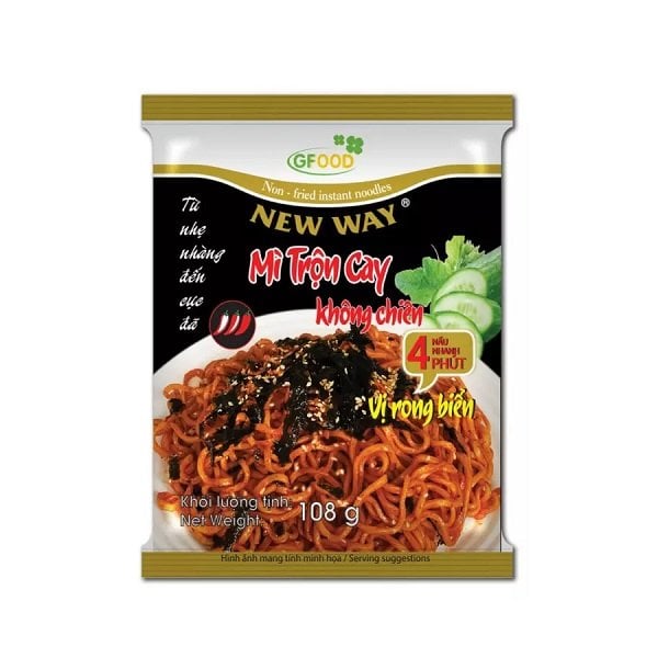 Mì Trộn Cay Không Chiên Newway Vị Rong Biển 108G