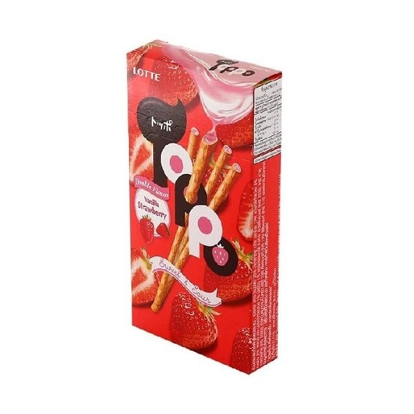 Bánh Que Toppo Nhân Kem Dâu 40G