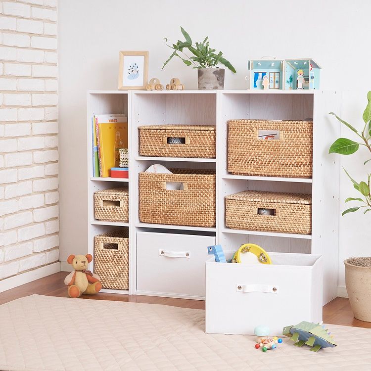 Giỏ Mây Xếp Chồng Lên Nhau (Ngang)