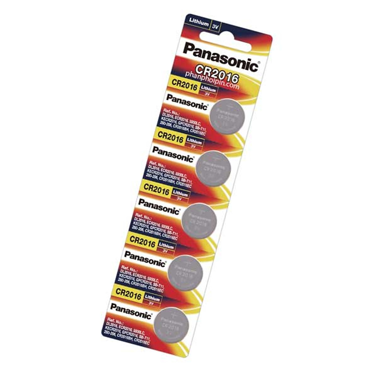 Vỉ 5 Pin Panasonic Cr - 2016/5Bn