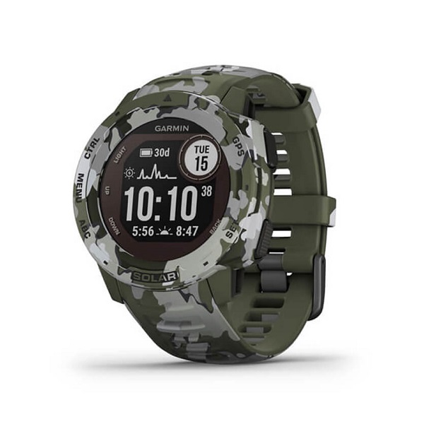 Đồng Hồ Thông Minh Garmin Instinct Solar Xanh, Camo, Gps, Sea