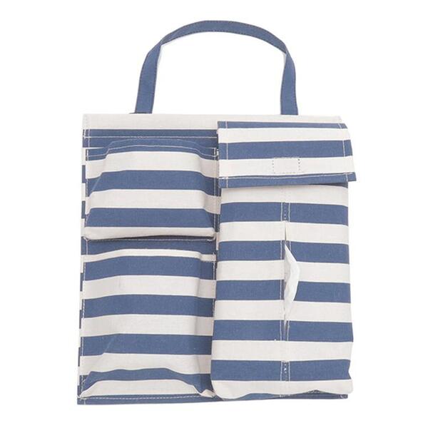 Túi Đựng Khăn Giấy, 2 Túi Đựng Để Xe Hơi 29X32Cm Sọc Navy
