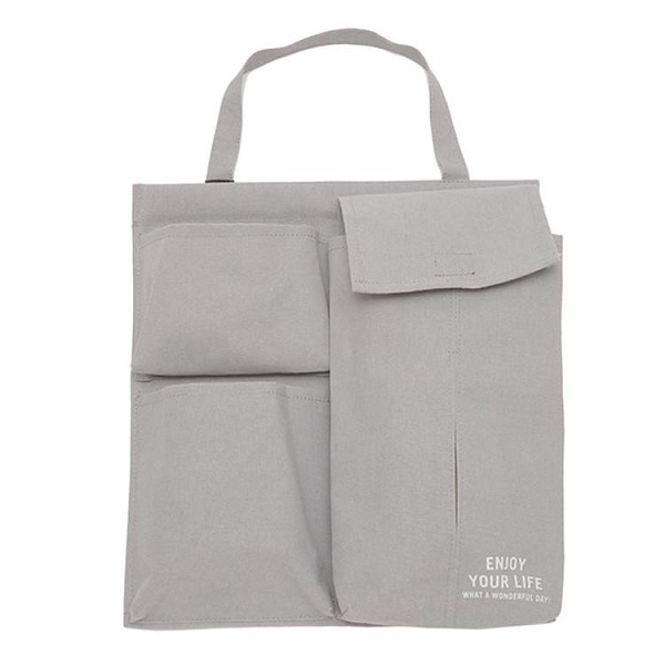 Hộp Đựng Khăn Giấy, 2 Túi Đựng Phụ Kiện 29X32Cm Xám