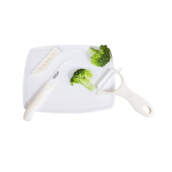 Bộ Dao Nhà Bếp 4 Món Lock&Lock Cookplus Bằng Sứ Nhựa Ckk503Wht – Màu Trắng