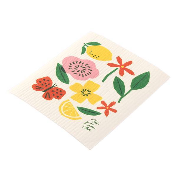 Khăn Lau Bếp Hút Nước Ổn Định 17X20Cm Chanh Và Hoa