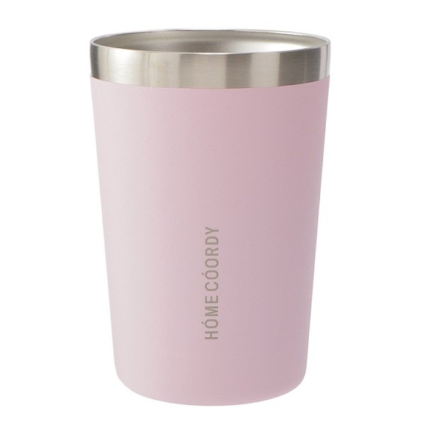 Cốc Giữ Nhiệt Inox 2 Lớp Màu Hồng 300Ml