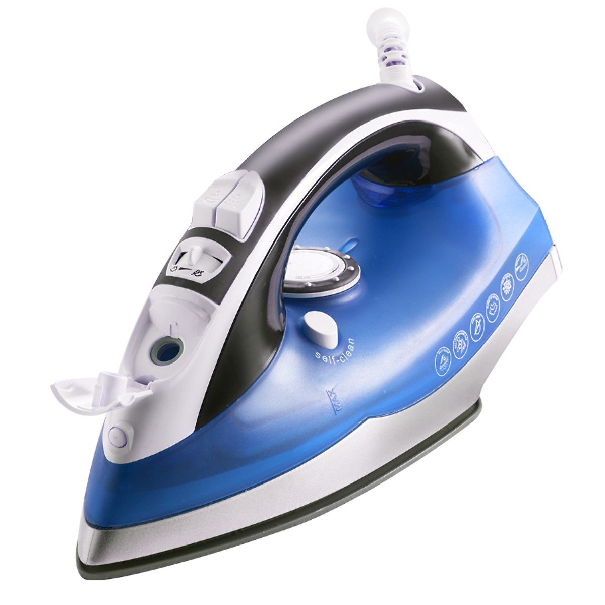 Bàn Ủi Hơi Nước Lock&Lock Steam Iron 220 - 240V 50/60Hz 2200W Eni146Blu - Màu Xanh Dương