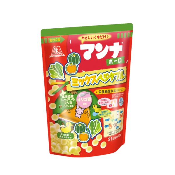 Bánh Trứng Morinaga Manna Bolo Rau Củ 31G