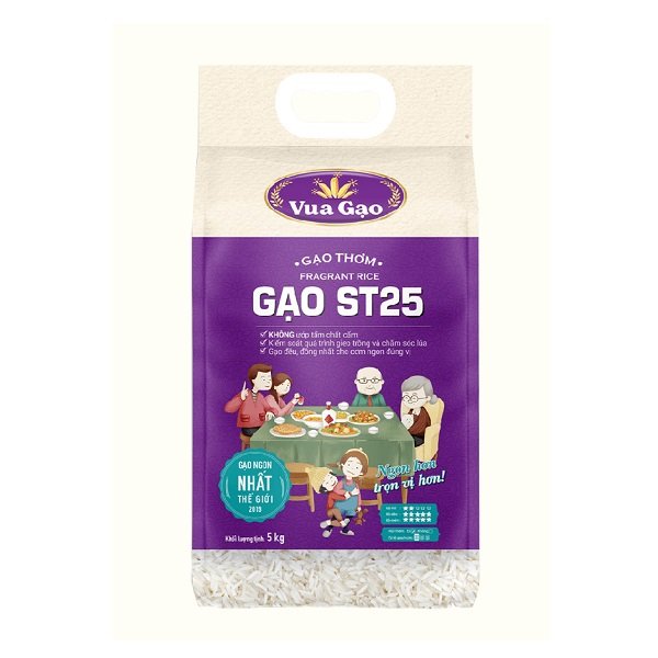 Gạo Thơm St25 Vua Gạo 5Kg