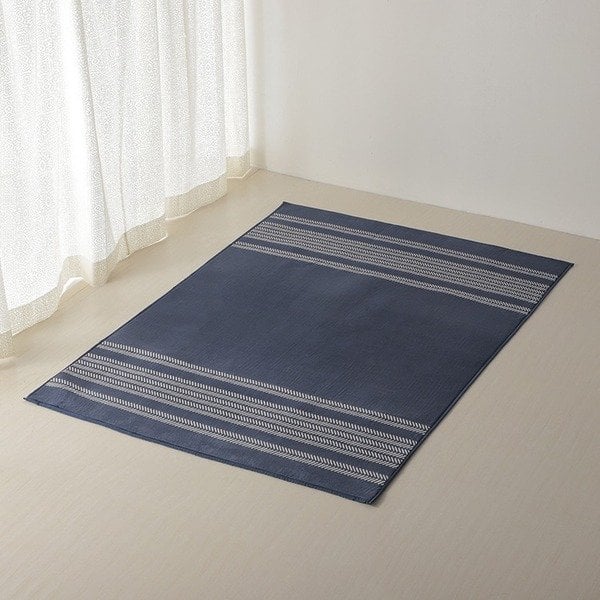 Thảm In Sọc Home Coordy 130X185Cm Màu Xanh Biển
