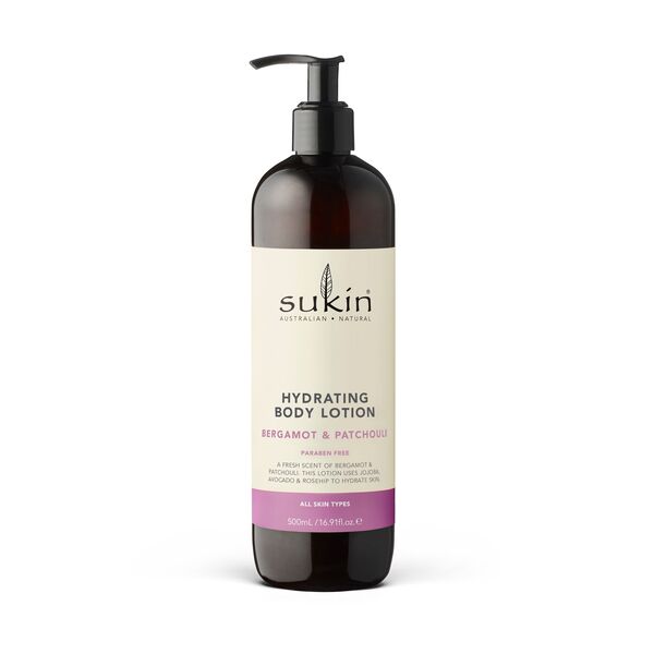 Dưỡng Thể Hương Cam Và Hoắc Hương Sukin 500Ml (Store 5871, 5873) | Sukin Hydrating Body Lotion Bergamot & Patchouli