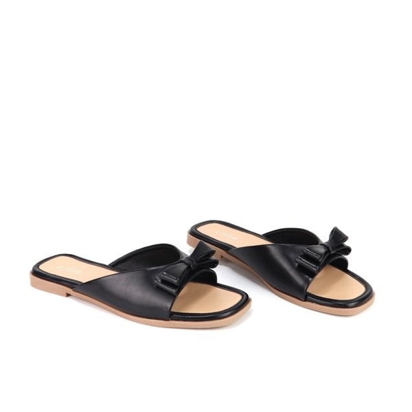 Dép Nơ Màu Đen Cillie 1194 (Store 5703)