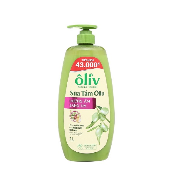 Sữa Tắm Oliv Dưỡng Ẩm Sáng Da 1L
