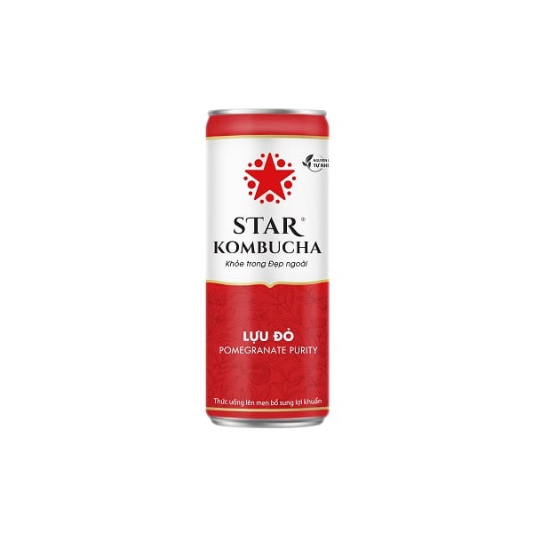 Thức Uông Lên Men Star Kombucha Lựu Đỏ 250Ml
