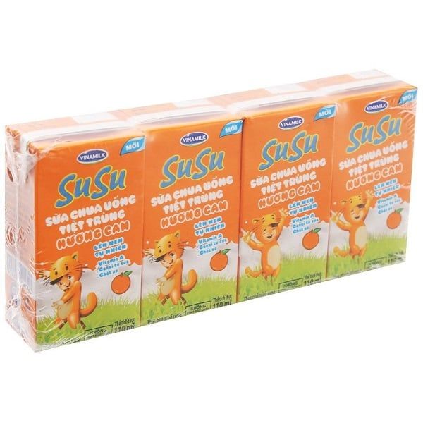 Sữa Chua Uống Susu Cam 110mlx4