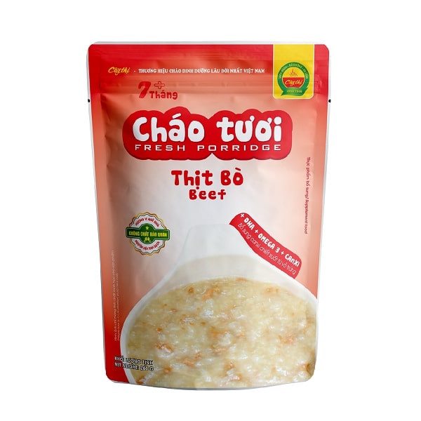Cháo Tươi Thịt Bò Cây Thị 260g