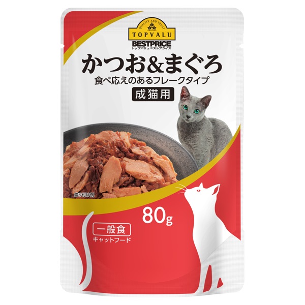 Thức Ăn Dạng Thạch Cho Mèo Trưởng Thành Vị Cá Ngừ Aeon Topvalu 80G