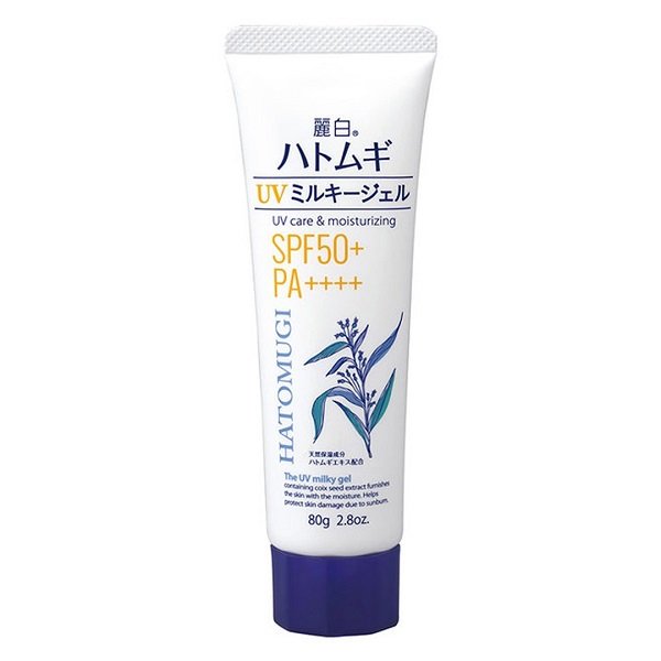 Gel Chống Nắng Cấp Ẩm Cho Mặt, Toàn Thân Hatomugi Uv Care & Moisturizing Spf50+/Pa++++ 80G (Wn)