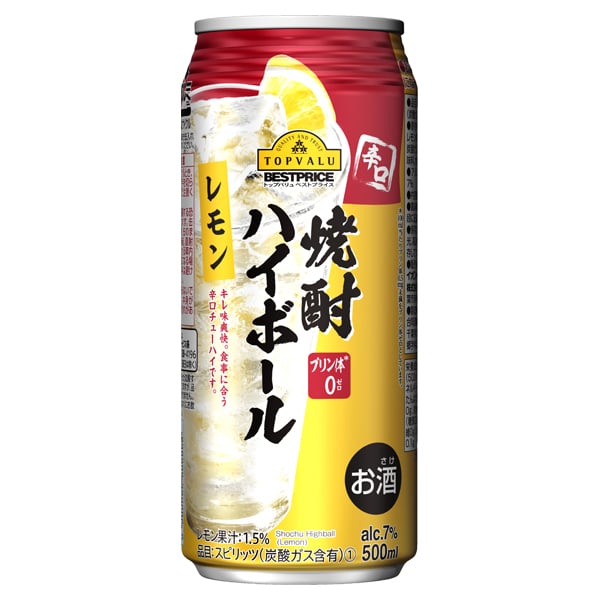 Rượu Shochu Topvalu Best Price Vị Chanh 500Ml