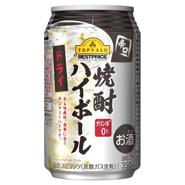 Rượu Shochu Topvalu Pha Loãng 350Ml (Lon)
