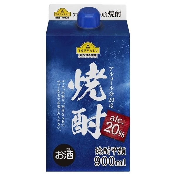 Rượu Shochu Topvalu Best Price 20 Độ 900Ml