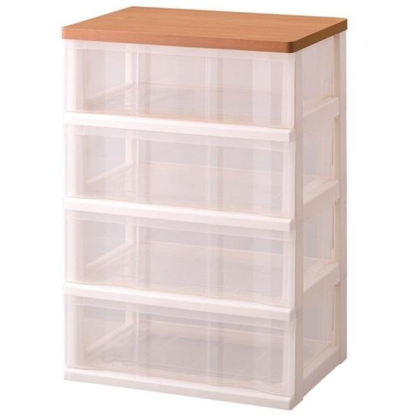 Tủ Đựng Đồ Home Coordy 4 Ngăn Màu Gỗ