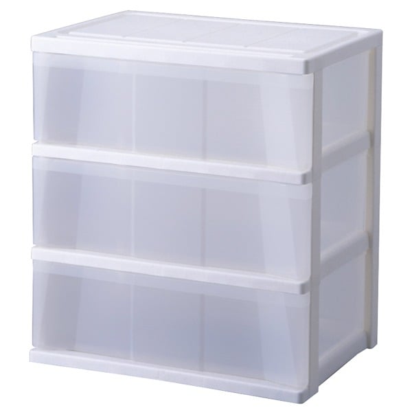 Tủ Đựng Đồ Home Coordy 3 Ngăn Màu Trắng