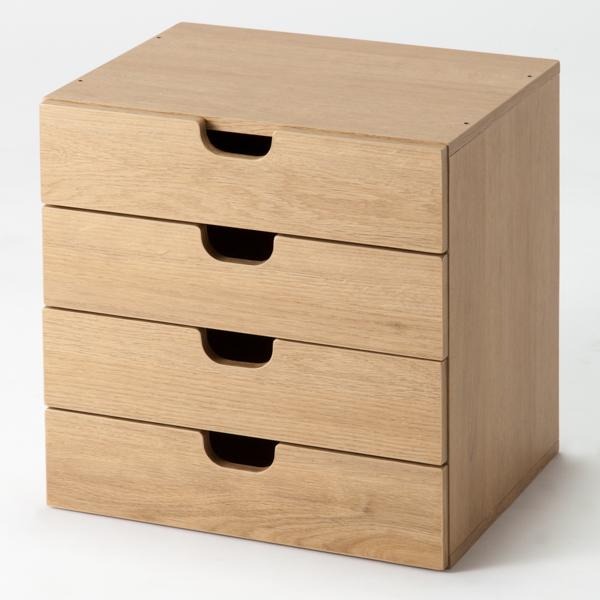 Tủ Đựng Đồ Home Coordy 4 Ngăn Kéo Màu Gỗ Tự Nhiên