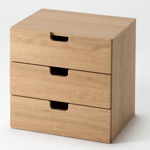 Tủ Đựng Đồ Home Coordy 3 Ngăn Kéo Màu Gỗ Tự Nhiên