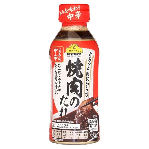 Nước Sốt Thịt Nướng Cay Vừa Topvalu Best Price 360G