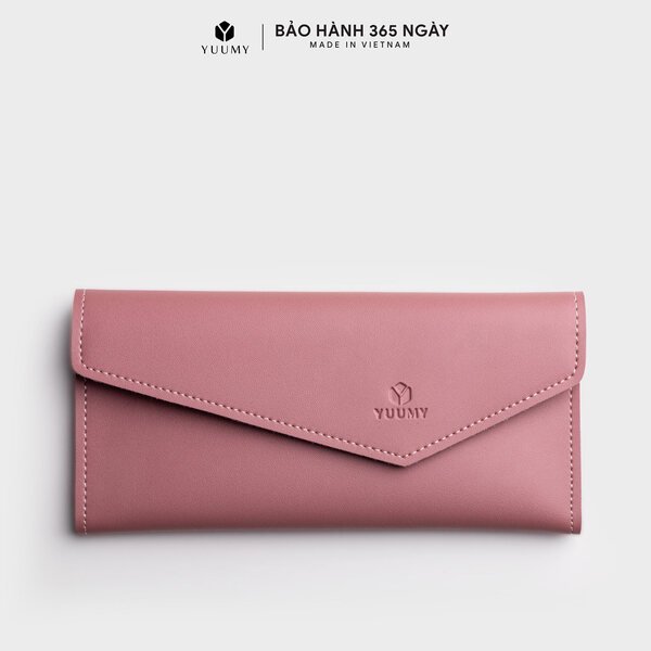 Ví Nữ Cầm Tay Màu Hồng Ruốc Yuumy Yv46Hr (Store 5703)