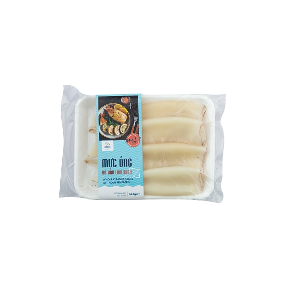 Mực Ống Bỏ Đầu Làm Sạch M.a 425G