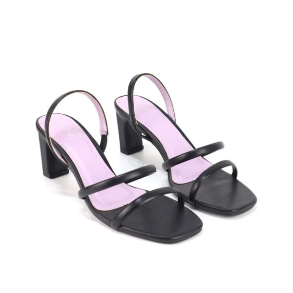 Giày Dây Gót Trụ 7Cm Màu Đen Cillie 1166 (Store 5703)