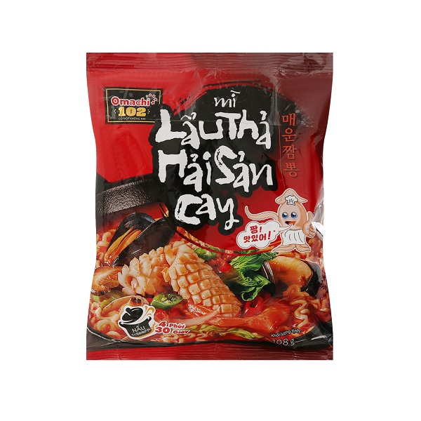 Mì Lẩu Thả Hải Sản Omachi 102 108G