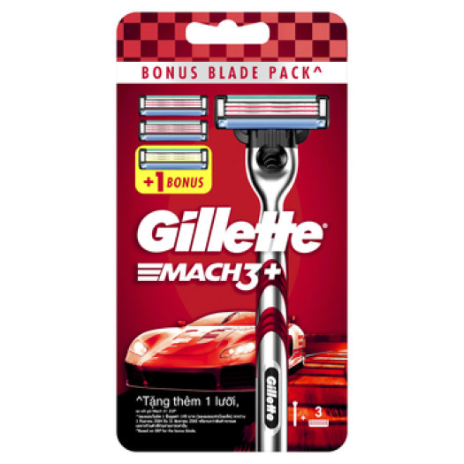 Dao Cạo Gillette Mach3+ Red