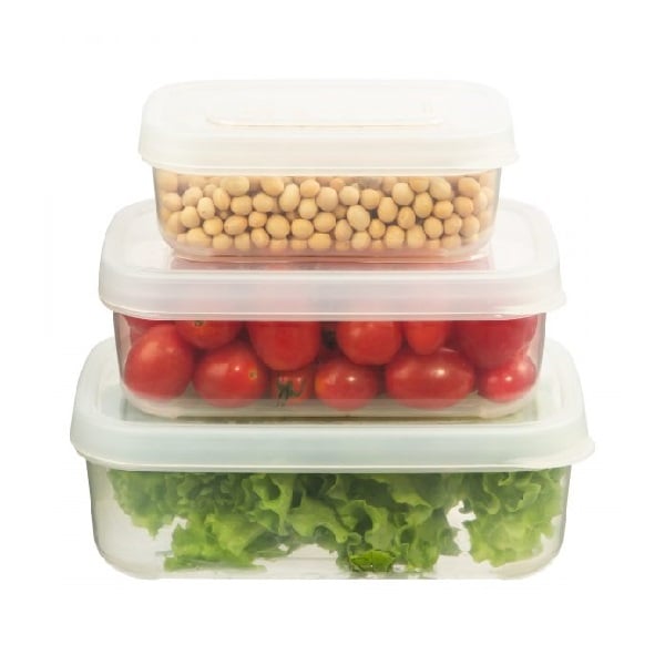 Bộ Hộp Thực Phẩm Vuông Hokkaido 750 - 1500 - 2500Ml