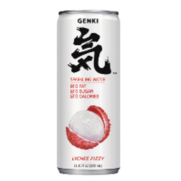 Nước Uống Có Ga Genki Vị Vải 330Ml