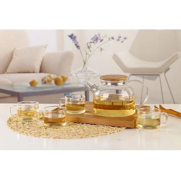 Bộ Tách Trà Thủy Tinh Deli 6 Món