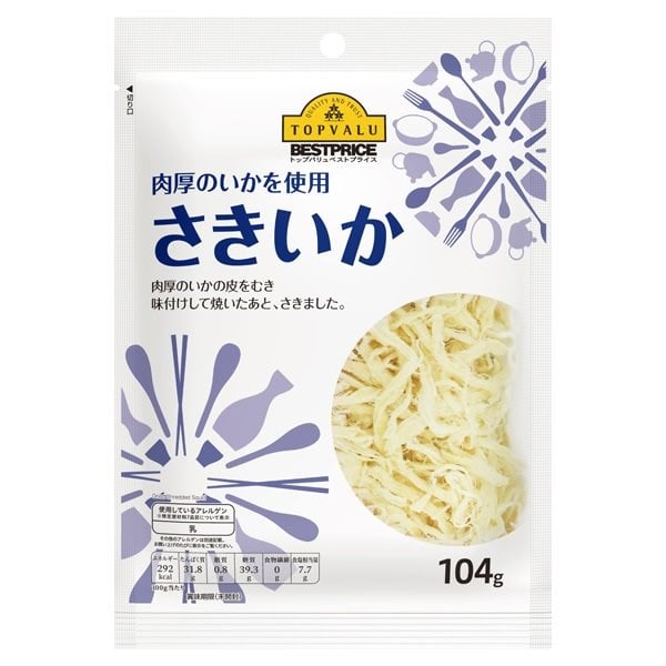 Mực Khô Xé Nhỏ Topvalu Best Price 104G