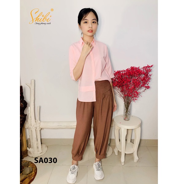 Áo Kiểu Tay Lỡ Màu Hồng Shibi Sa030Ae (Store 5703)