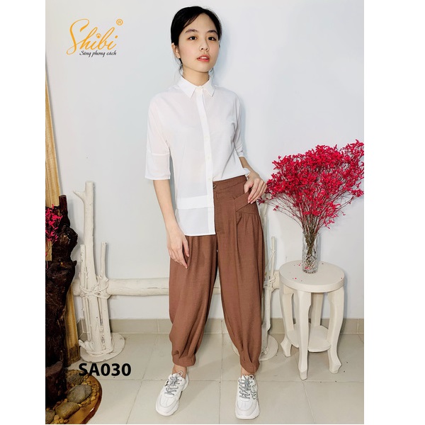 Áo Kiểu Tay Lỡ Màu Trắng Shibi Sa030Ae (Store 5703)
