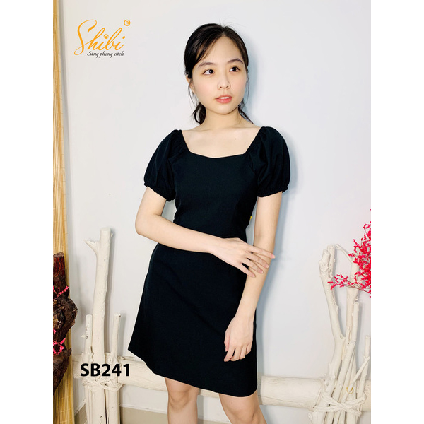 Đầm Hở Vai Màu Đen Shibi Sb241Ae (Store 5703)