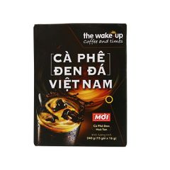 Cà Phê Wake Up Đen Đá Việt Nam 240g (15 Gói X 16g)