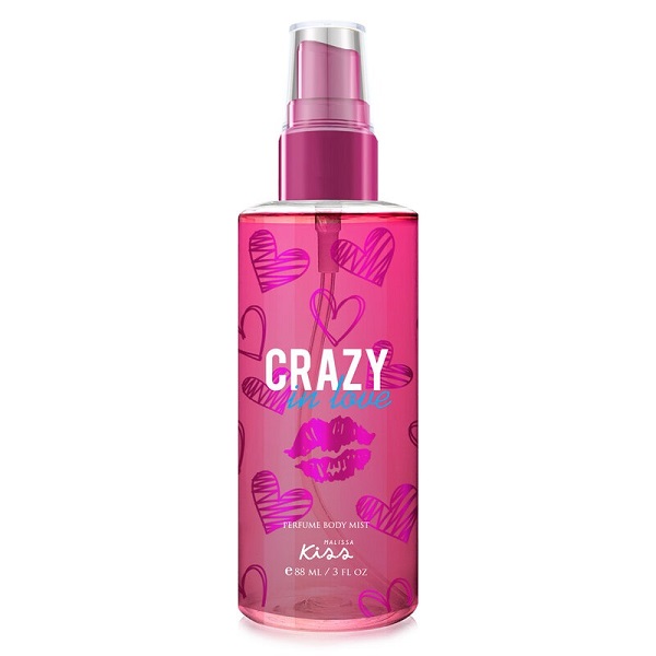 Xịt Thơm Toàn Thân Malissa Kiss Perfume Body Mist Hương Crazy In Love 88Ml (Wn)